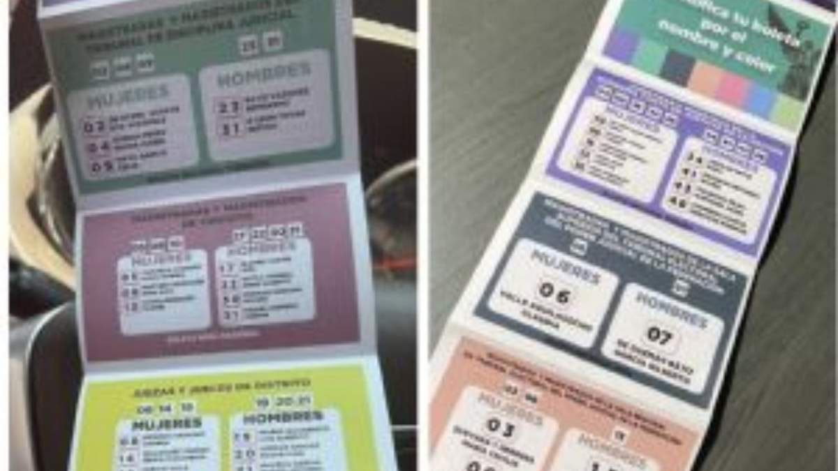Acordeones para elección judicial