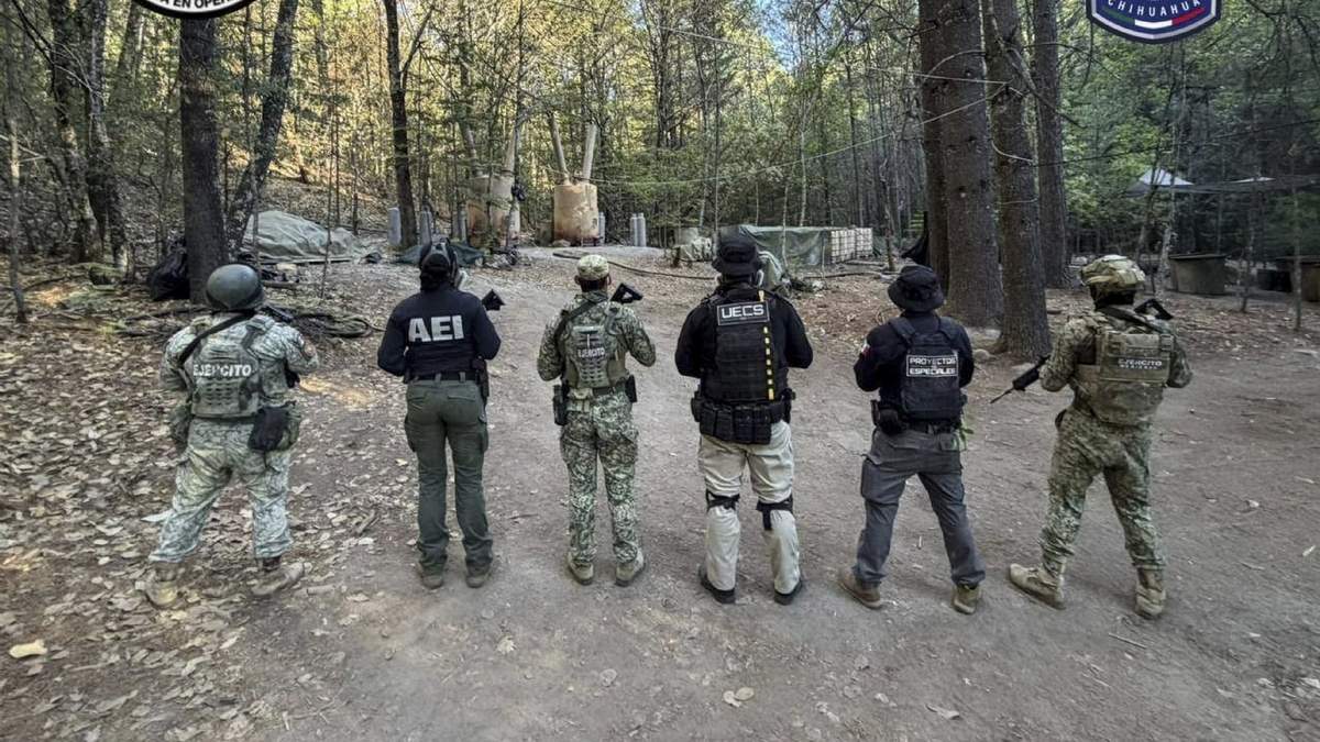 El laboratorio que aseguraron fuerzas estatales, federales e infiltrados de la CIA