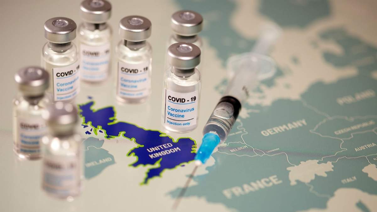 Vacunación contra el coronavirus en Reino Unido. Fuente: (Twitter)
