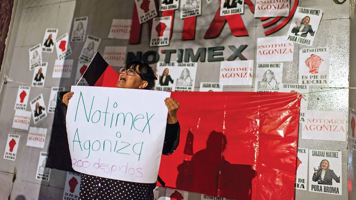 Huelga en Notimex
