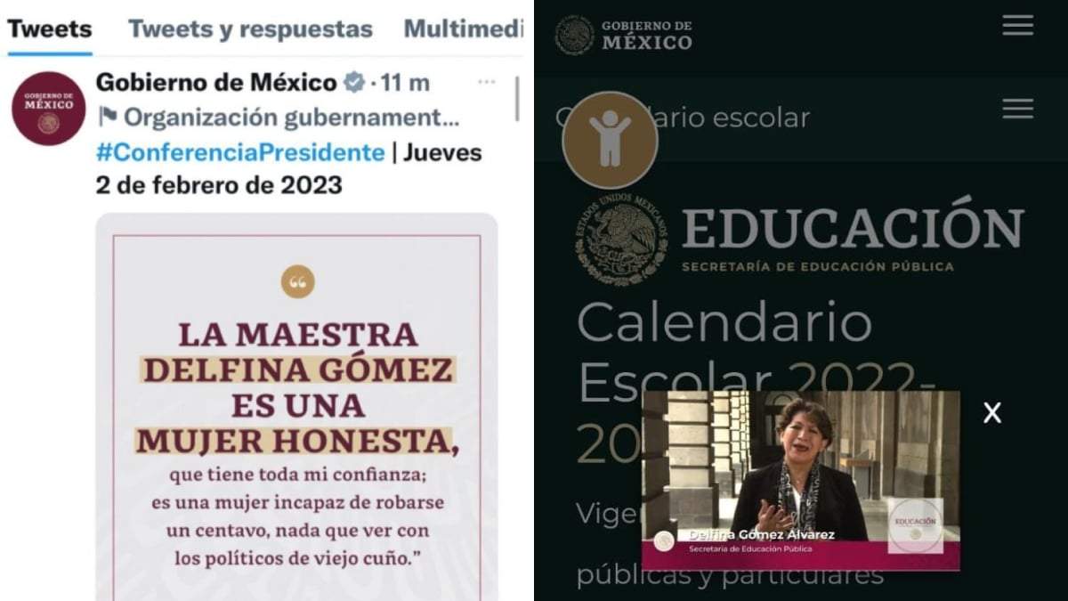 Propaganda a favor de Delfina Gómez