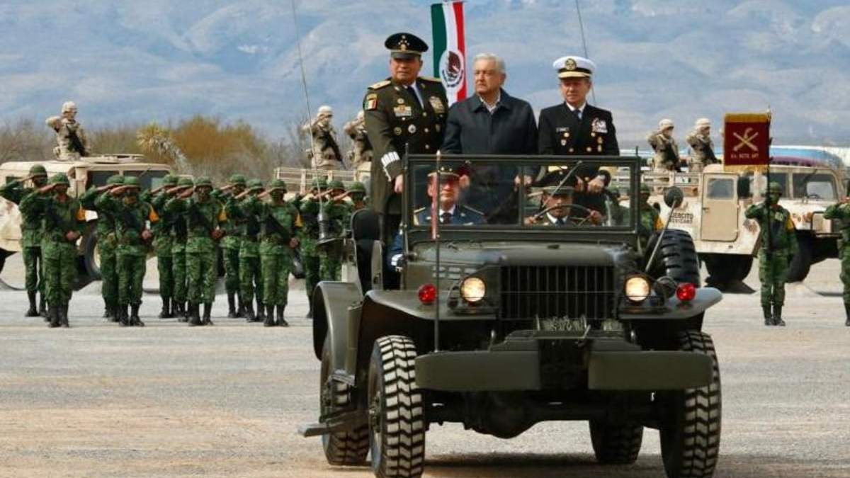 El presidente celebró el Día del Ejército en Ramos Arizpe, Coahuila