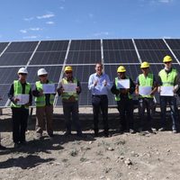 Gutiérrez encabezó la inauguración del primer parque de energía solar de Neuquén
