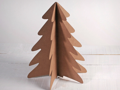 Con un pedazo de cartón, hacé estos arbolitos rústicos y muy chic para esta Navidad