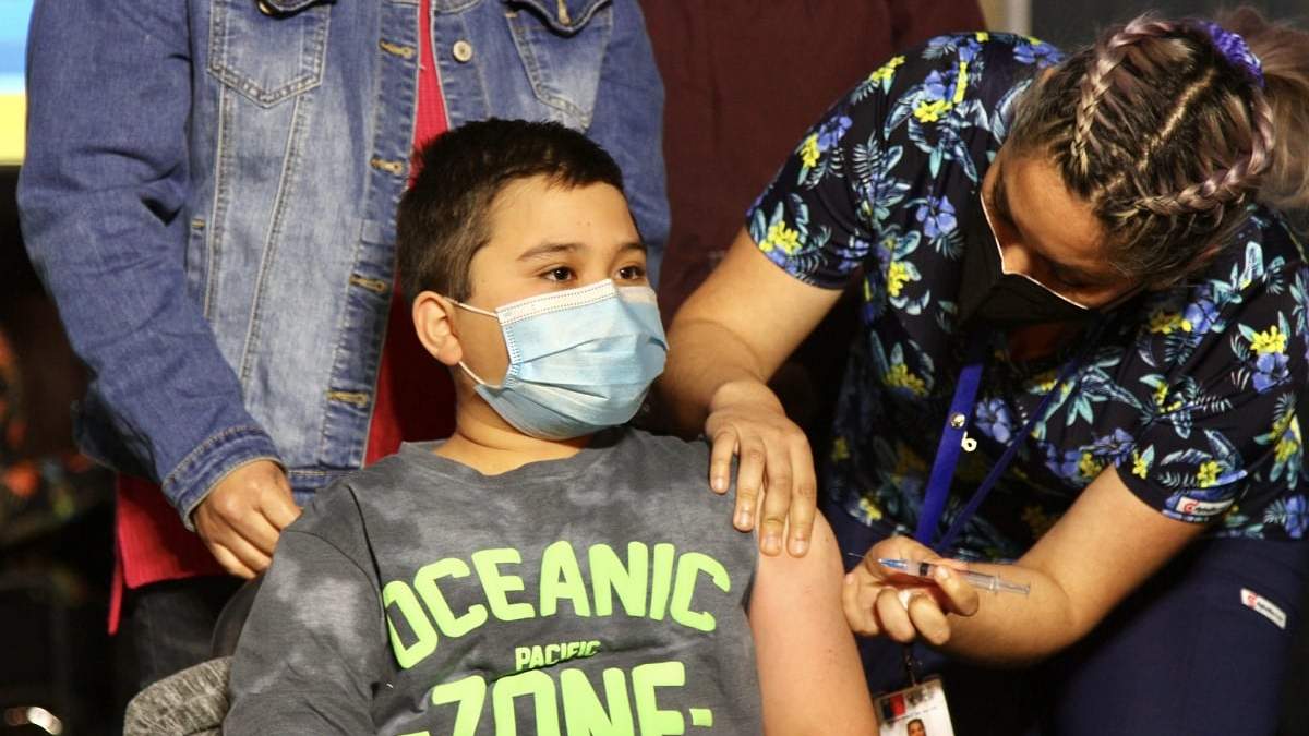 Vacunación contra el coronavirus en niños en Chile. Fuente: (Twitter)