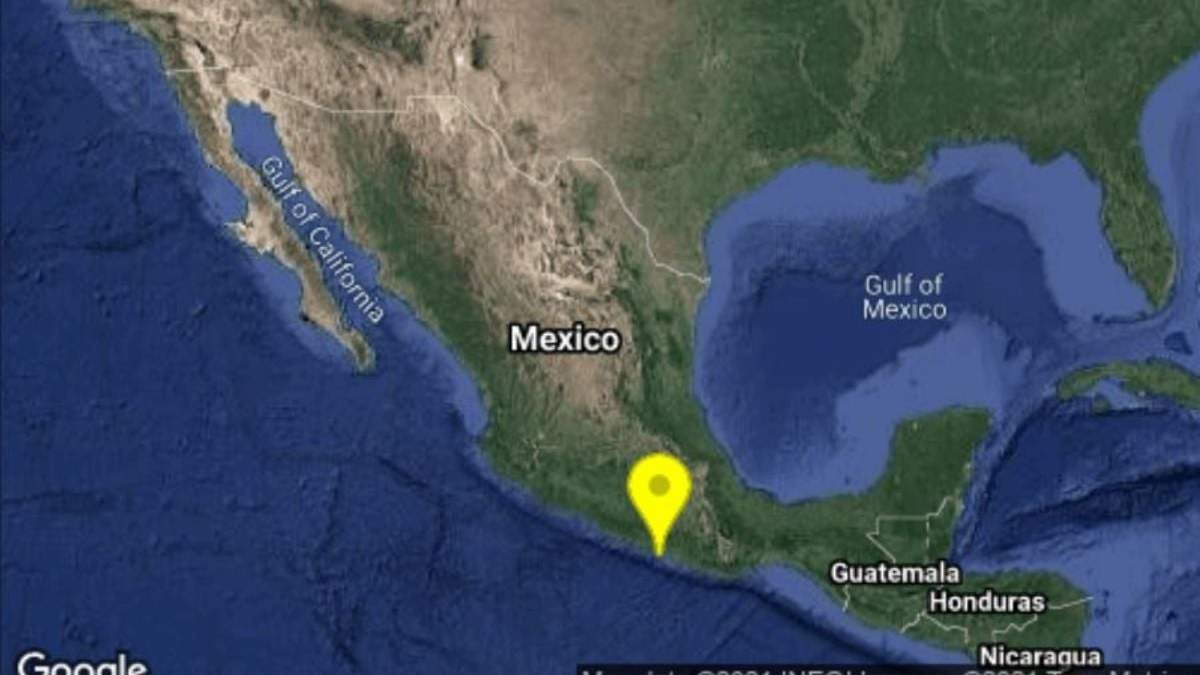 Ubicación del epicentro.