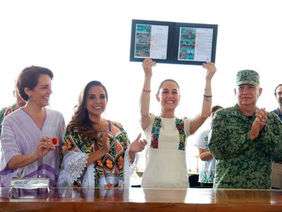 Sheinbaum celebra primer aniversario del Tren Maya y lo llama “uno de los grandes legados de AMLO”