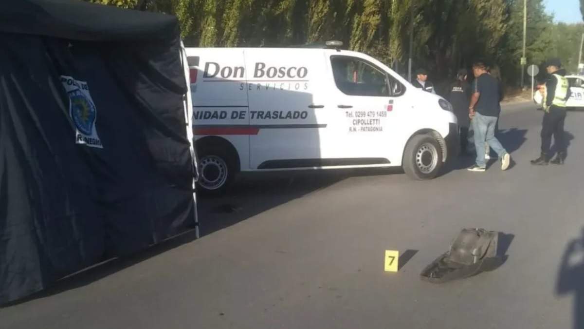Choque frontal fatal en Fernandez Oro. Fuente: (X)