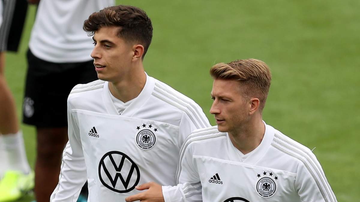 Havertz, junto a Reus. Fuente (Instagram)