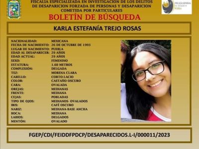 Protestan en la CDMX por la desaparición de Karla Estefanía en Cuautlancingo, Puebla