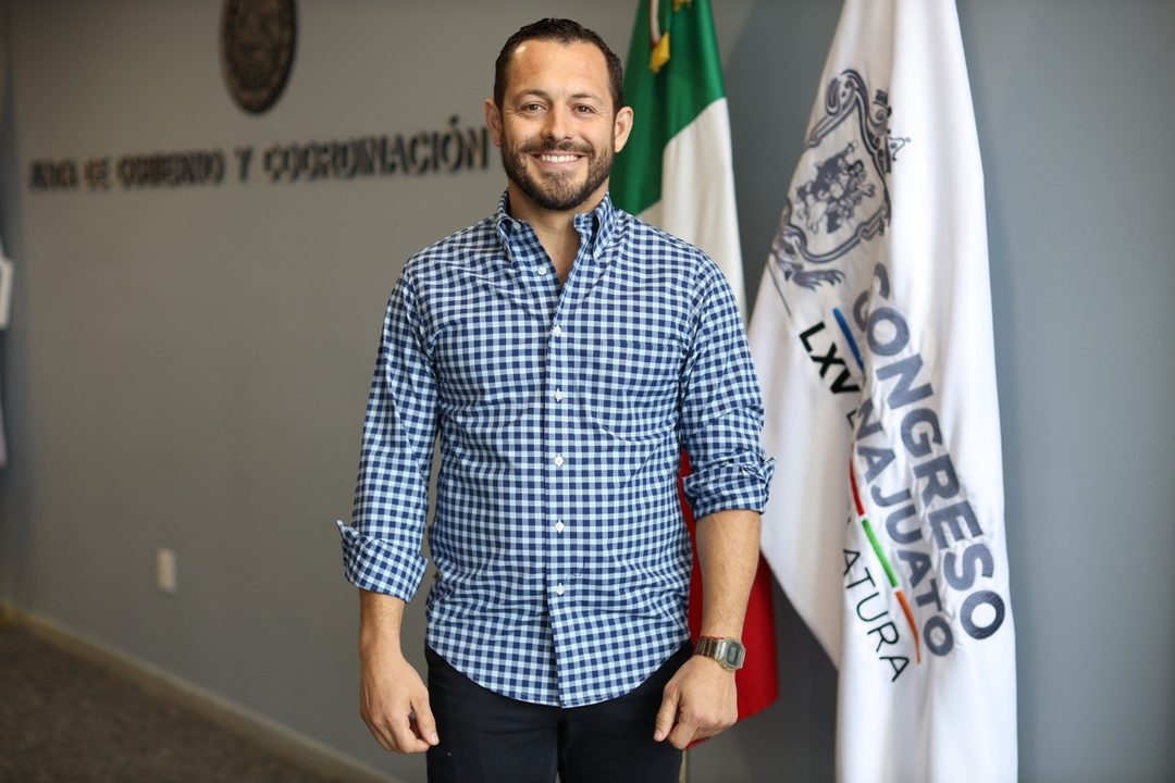 Gerardo Fernández, coordinador de la bancada del PVEM en el Congreso de Guanajuato