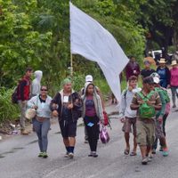 CNDH llama a garantizar seguridad durante tránsito de caravana migrante