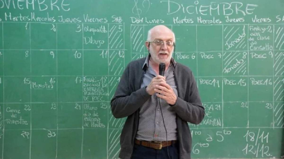 Director provincial de Educación Técnica, profesor Oscar Frassone. Fuente: (Noticias Nqn)