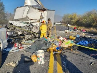Choque en carretera Victoria–Monterrey deja ocho muertos