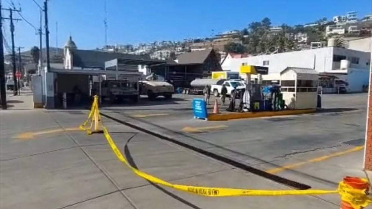 Una de las gasolineras cateadas