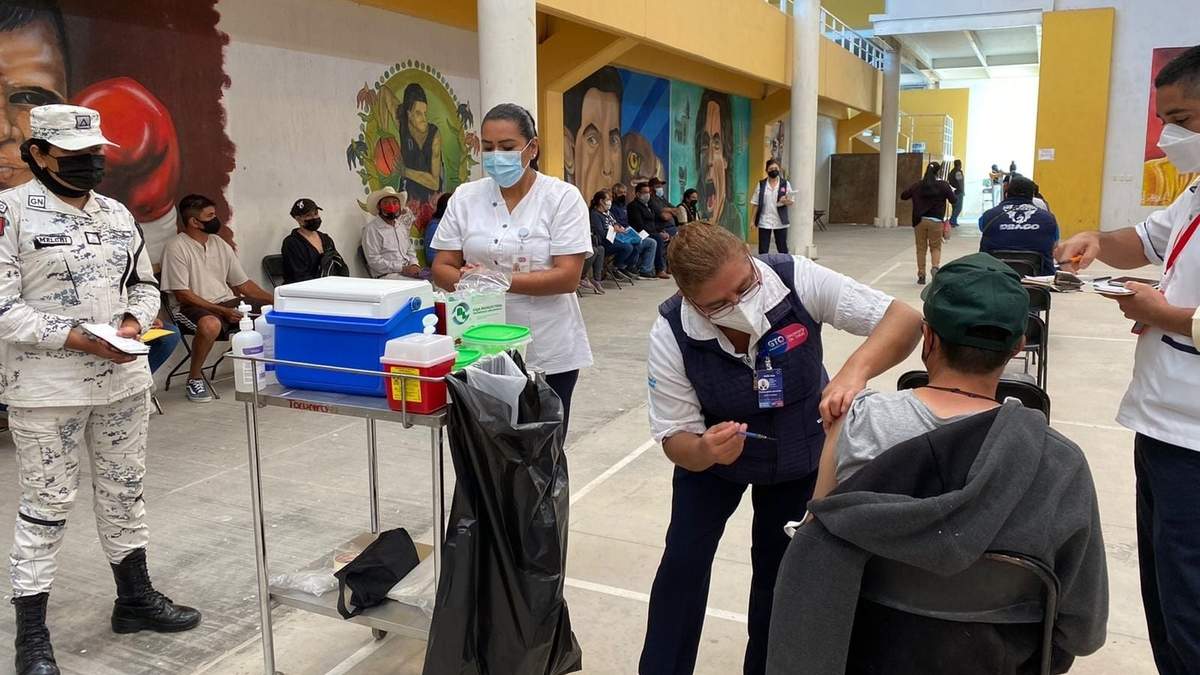 Aplicación de vacunas contra el covid-19 en Guanajuato
