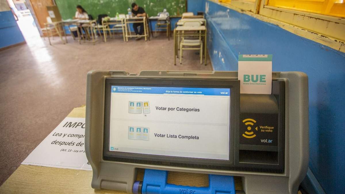 Elecciones municipales: Se vota con Boleta Única Electrónica. Fuente: (Twitter)