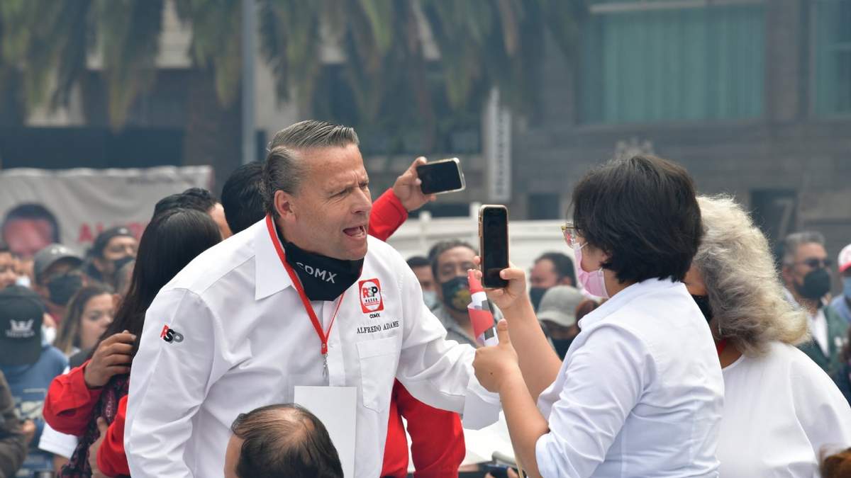 Adame durante un acto proselitista en la pasada elección