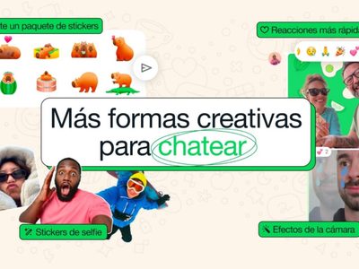 WhatsApp añade reacciones a mensajes con doble toque, stickers de selfis, fondos y efectos a fotos