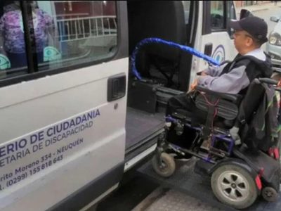 Personas con discapacidad en Neuquén contarán con transporte adaptado en las elecciones