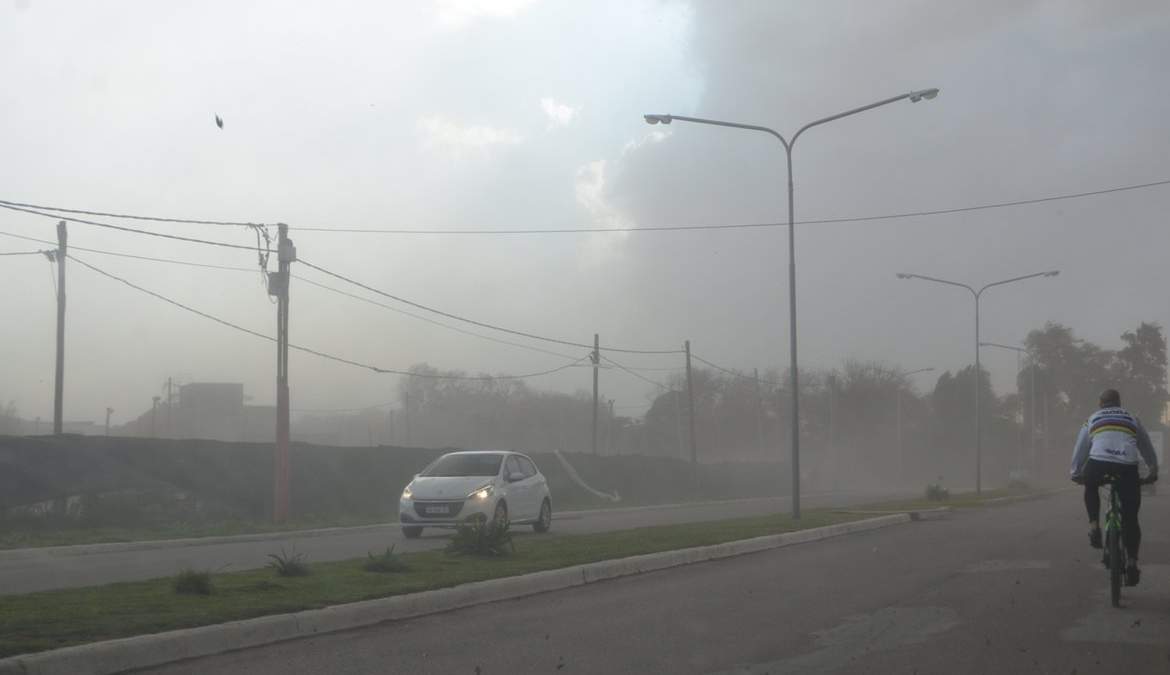 Viento en Río Negro. Fuente: (Twitter)