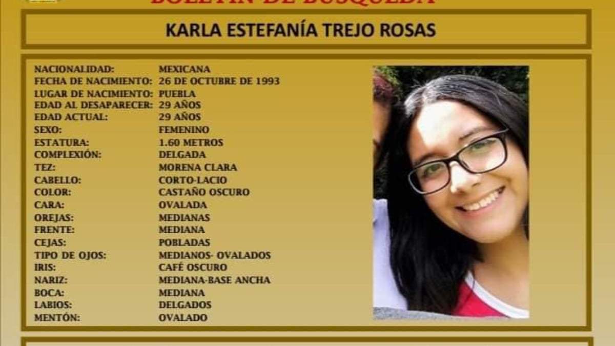Ficha de búsqueda de Karla Estefanía