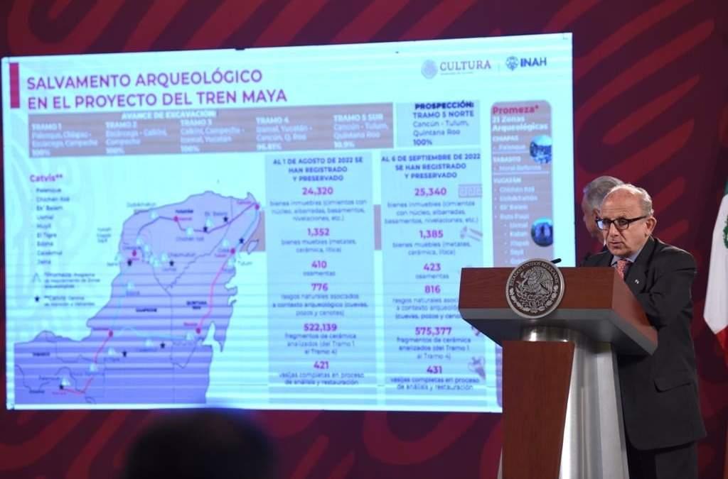 Director del INAH anuncia hallazgo de sitio arqueológico en tramo 5 del Tren Maya