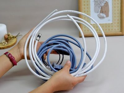 Si se rompió la manguera de tu lavarropas, no la tires: creá este adorno súper útil para tus plantas