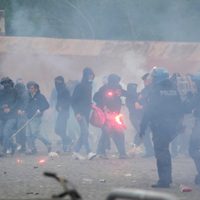 Enfrentamientos tras derbi de Roma deja 24 policías heridos