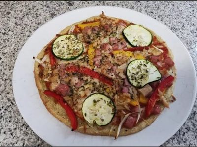 Reversión de la clásica pizza de muzzarella