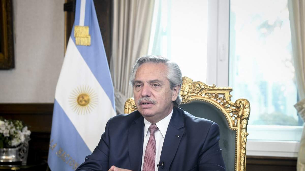 El presidente de la Nación, Alberto Fernández. Fuente: (Twitter)