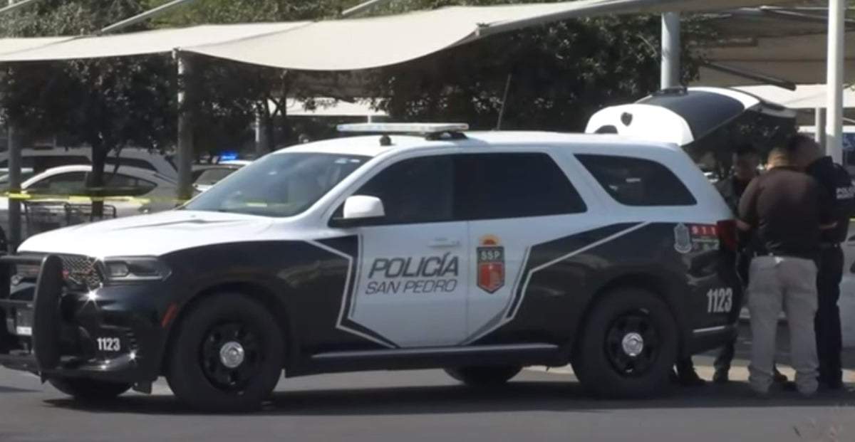 Aspecto del operativo policiaco tras el secuestro