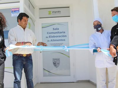 Carlos Koopmann inauguró la Sala Comunitaria de Elaboración de Alimentos en Zapala