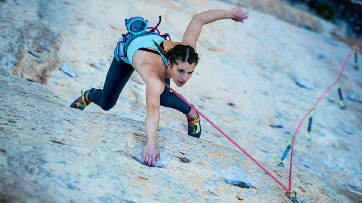Luce Douady, escaladora francesa. Fuente: (Twitter)