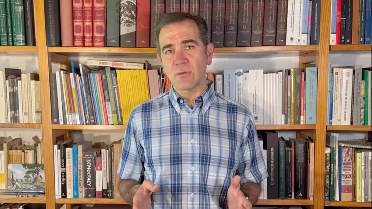 Lorenzo Córdova en su mensaje en video