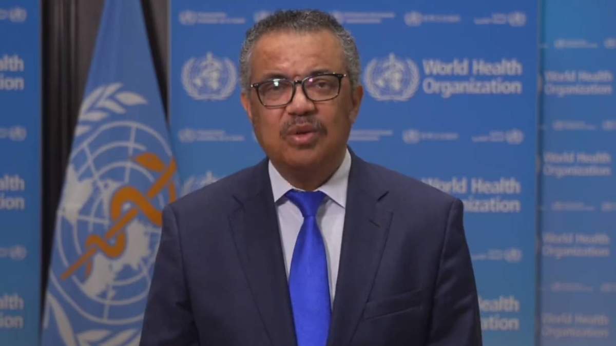 El director general de la OMS, Tedros Adhanom Ghebreyesus