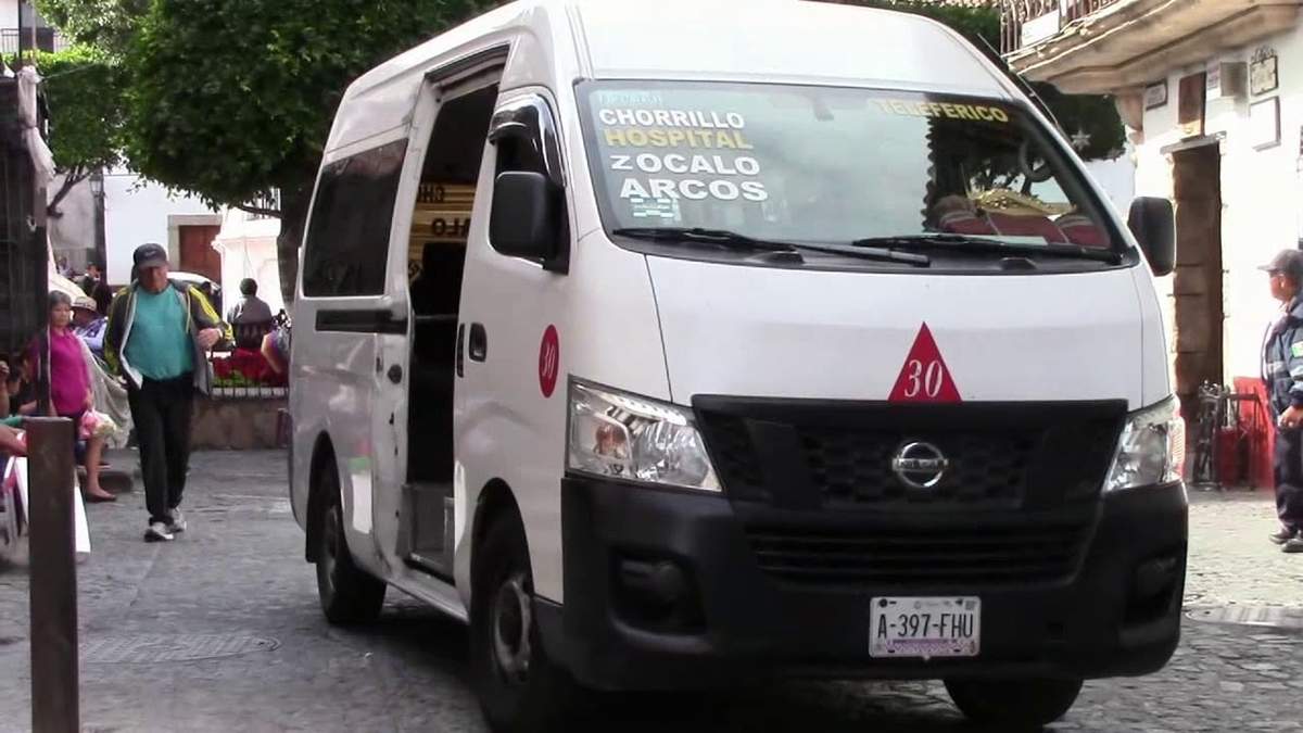 Transporte público en Taxco. Operativo de protección