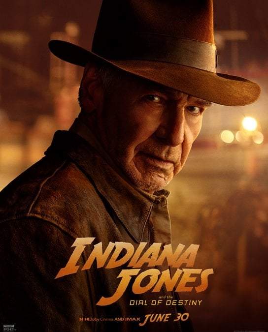 Cartel de la película "Indiana Jones y el Dial del Destino"