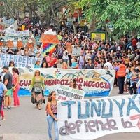 8 caravanazos contra la minería se harán el sábado y llegarán a la Asamblea del Pueblo en Uspallata