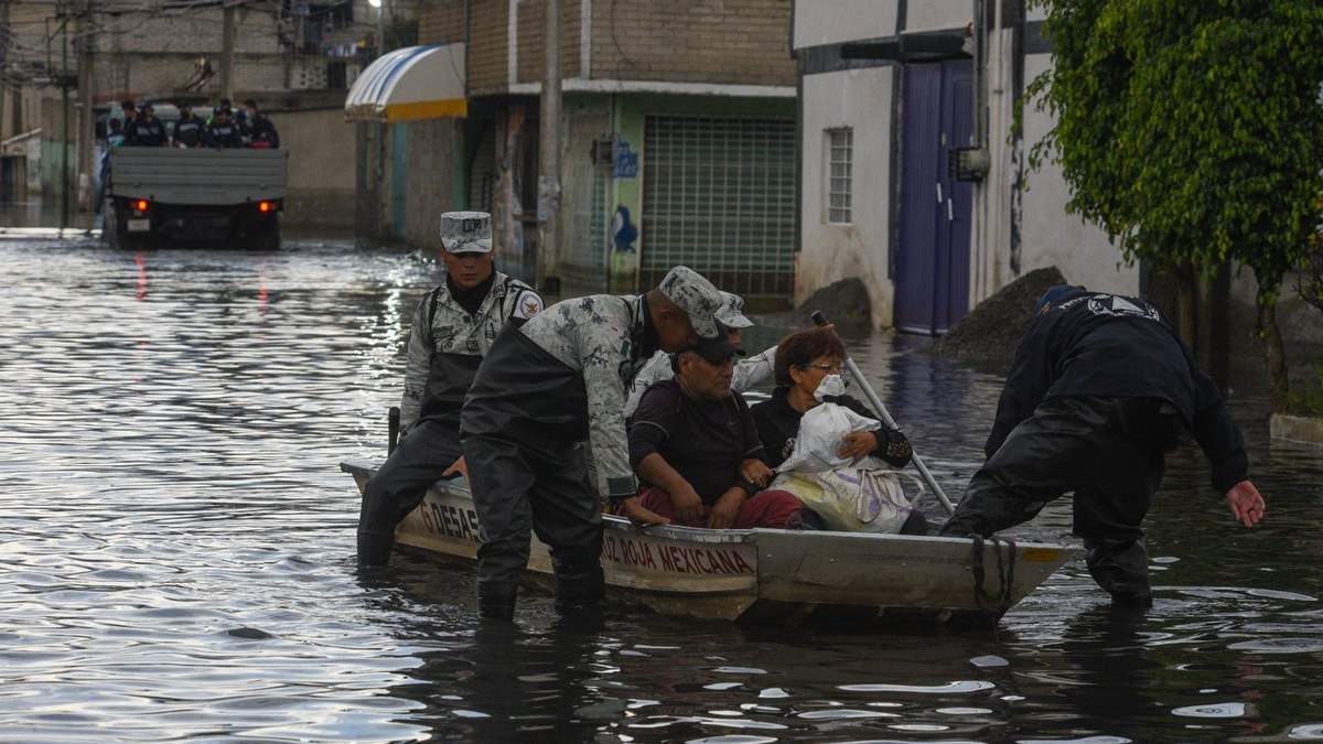 Chalco bajo el agua