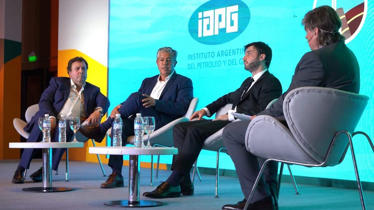 Rolando Figueroa en el panel de IAPG. Fuente: (Facebook)