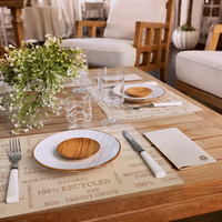 Individuales reciclados: así de hermosos quedan para sorprender a tus invitados en la próxima juntada