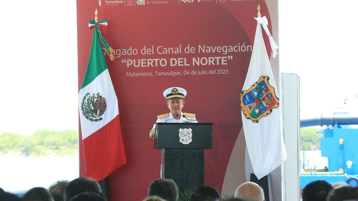 Arranca dragado del canal de navegación del Puerto del Norte de Tamaulipas