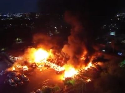 Se incendia planta de gas LP en Culiacán