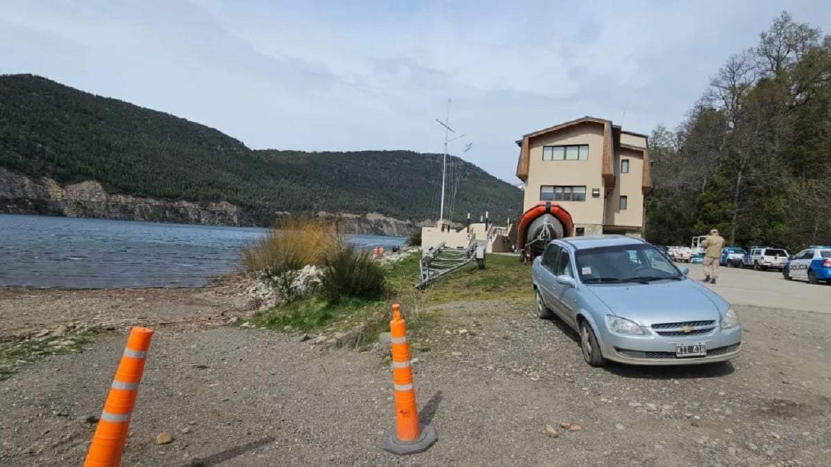 Prefectura encontró el cuerpo en el Lago Lacar. Fuente: (X)