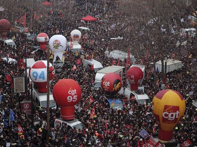 Francia prepara su quinto día de protestas por las pensiones