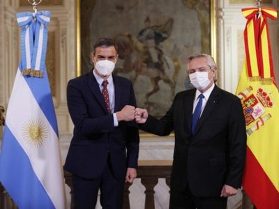 Alberto Fernández y Pedro Sánchez protagonizaron una declaración conjunta