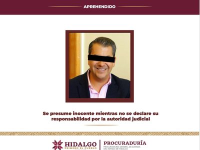Acusado de peculado, detienen a Eleazar García Sánchez, exalcalde de Pachuca