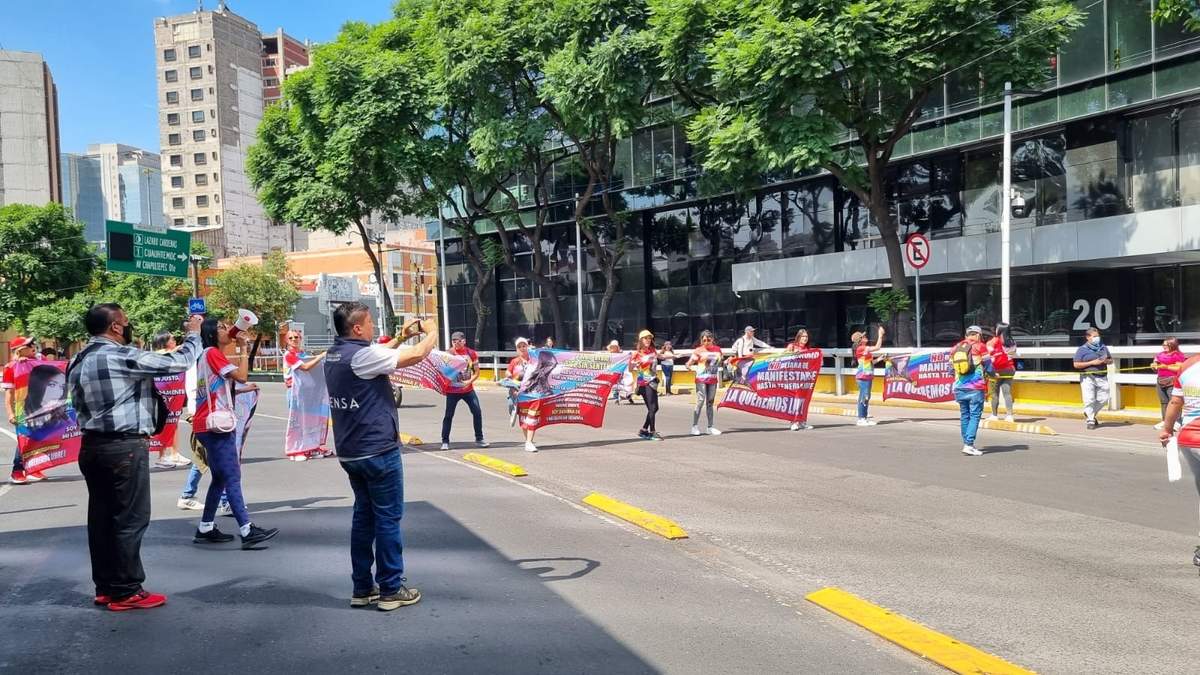 Protesta de familiares de Dayana
