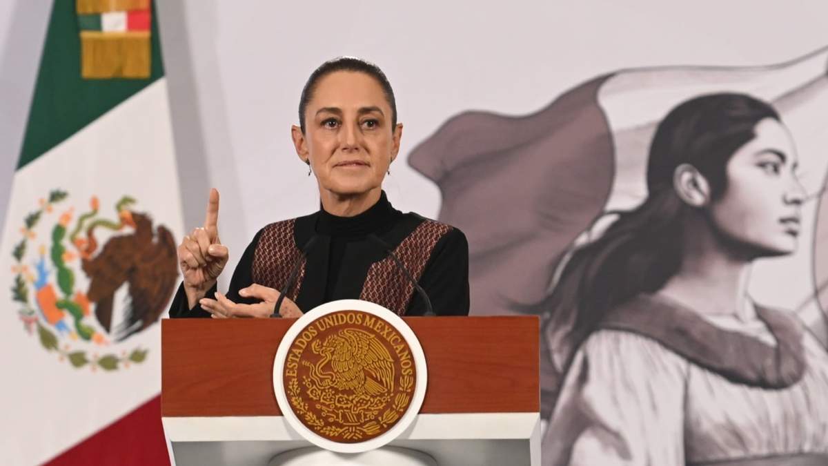 La presidenta Claudia Sheinbaum en la mañanera